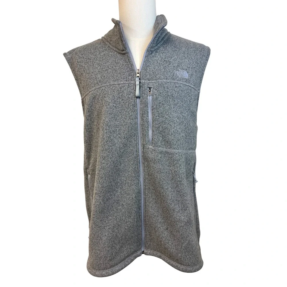 NORTH FACE Gordon Lyons Fleece Vest XXXL Gray Full Zip Gorpcore Hiking Layer
